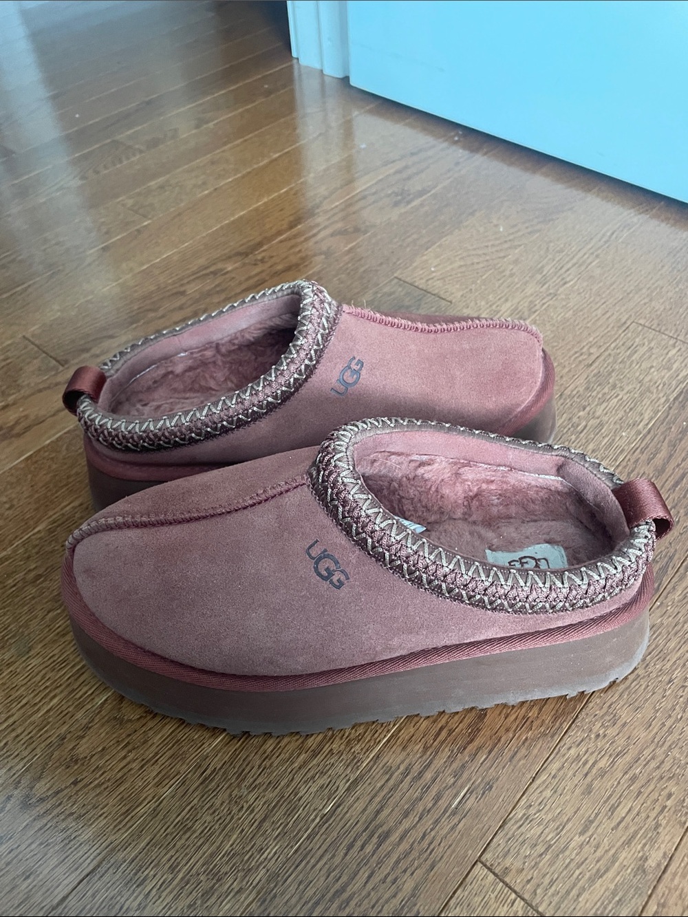 UGG Women’s Tazz Slip-On Slippers in Dusty Rose Suede